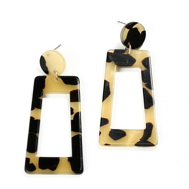 Acrylic Leopard Earrings