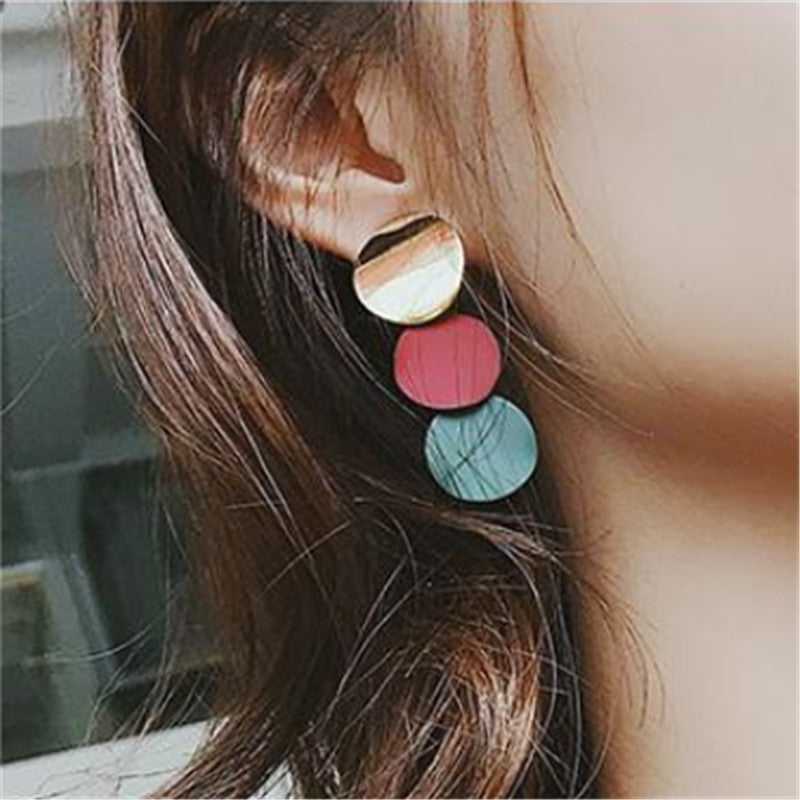 Geometric Pendant Earrings