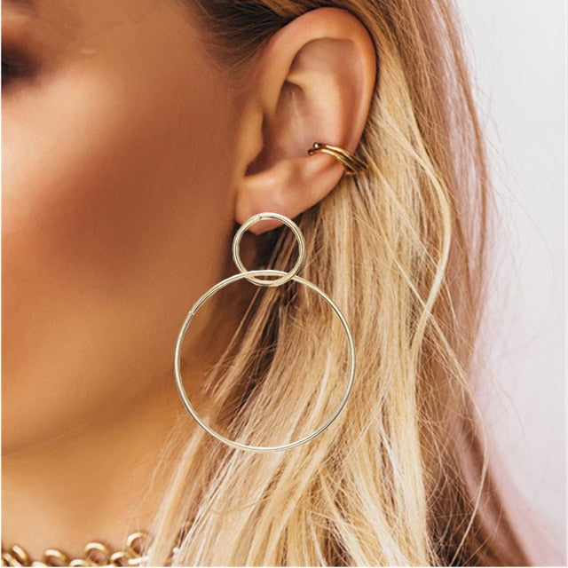 Geometric Big Earrings