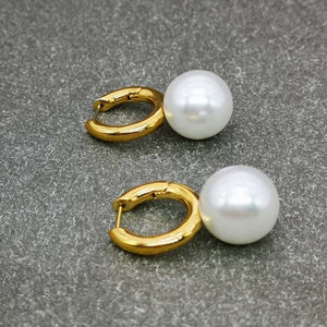 Designer Big Round Pearl Earrings